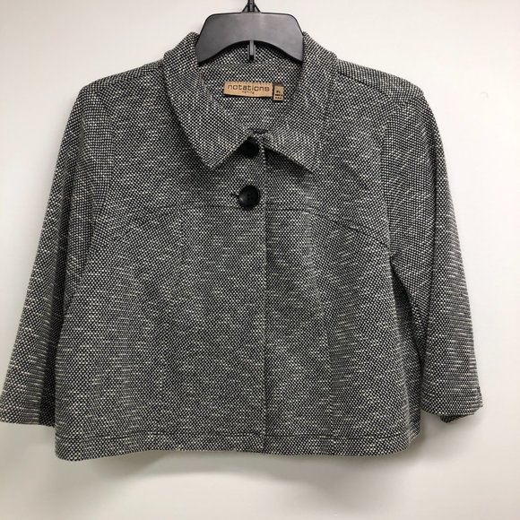 Notations Crop Jacket Size PL - Picture 1 of 8